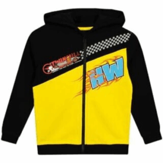 felpa multicolore con cappuccio bambino stampa hot wheels