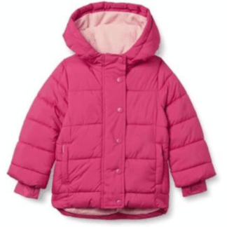 piumino pesante invernale bambina con cappuccio vari colori