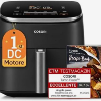 COSORI Turbo Blaze friggitrice ad aria nera con display digitale attivo