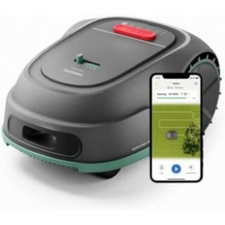 Robot tosaerba intelligente Philips Serie 3000 grigio calcare su prato residenziale